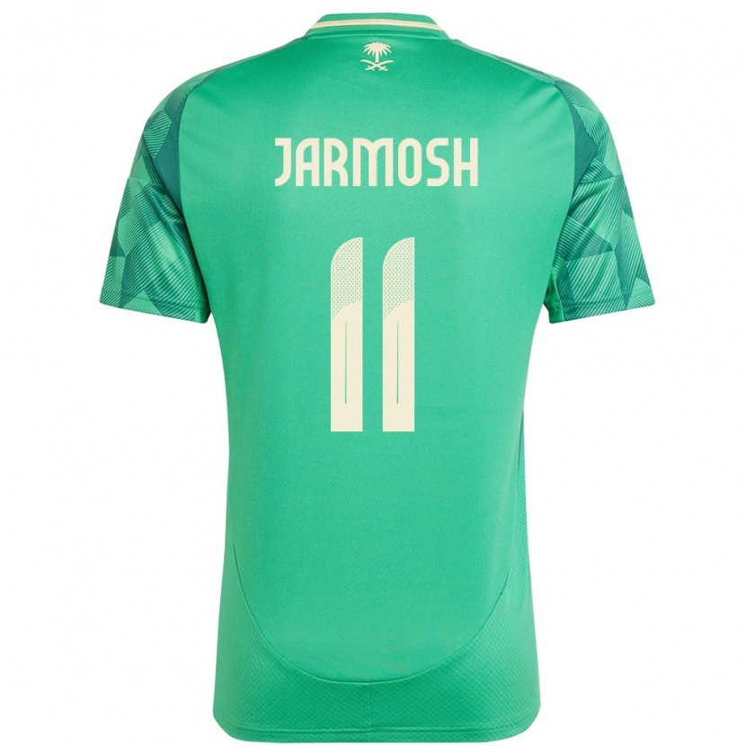 Danxen Pánské Saúdská Arábie Abdulaziz Jarmosh #11 Zelený Domů Hráčské Dresy 24-26 Dres