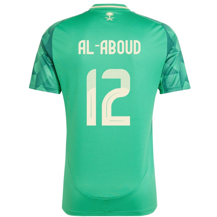 Danxen Pánské Saúdská Arábie Mehdi Al-Aboud #12 Zelený Domů Hráčské Dresy 24-26 Dres
