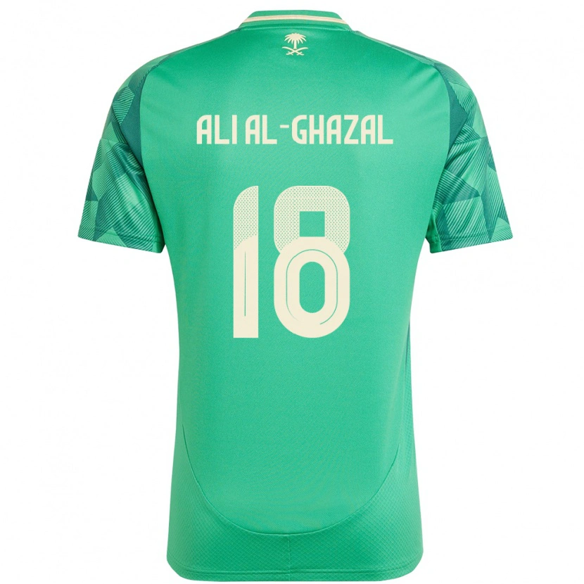 Danxen Pánské Saúdská Arábie Hassan Ali Al-Ghazal #18 Zelený Domů Hráčské Dresy 24-26 Dres