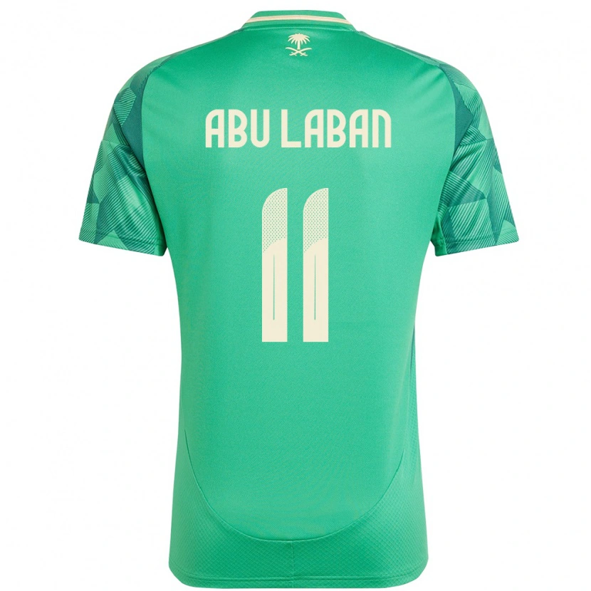 Danxen Pánské Saúdská Arábie Dalia Abu Laban #11 Zelený Domů Hráčské Dresy 24-26 Dres