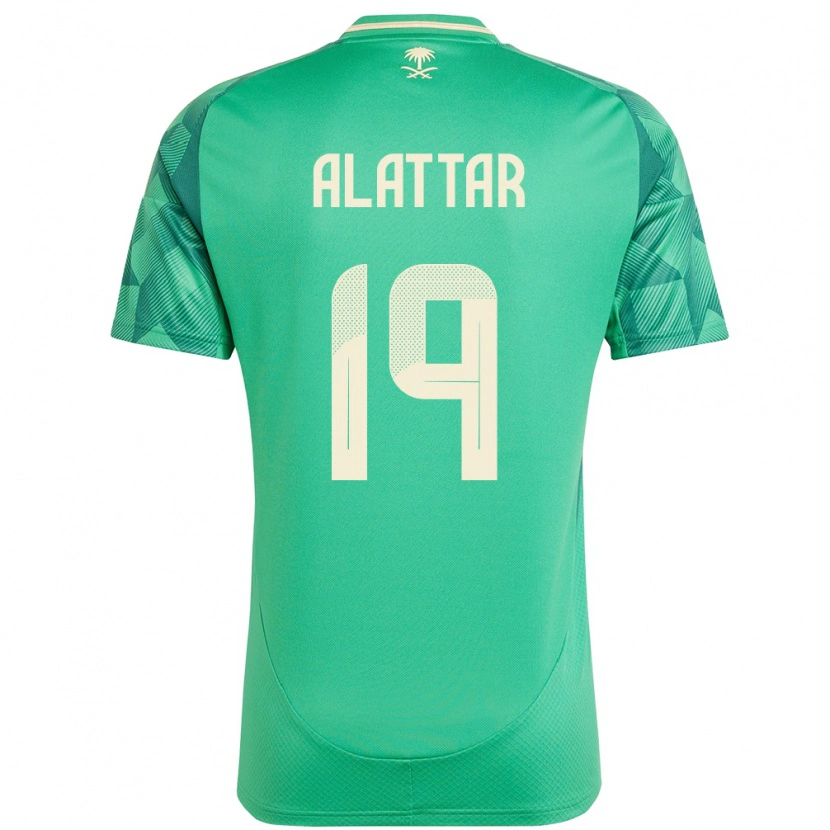 Danxen Pánské Saúdská Arábie Ramiz Alattar #19 Zelený Domů Hráčské Dresy 24-26 Dres
