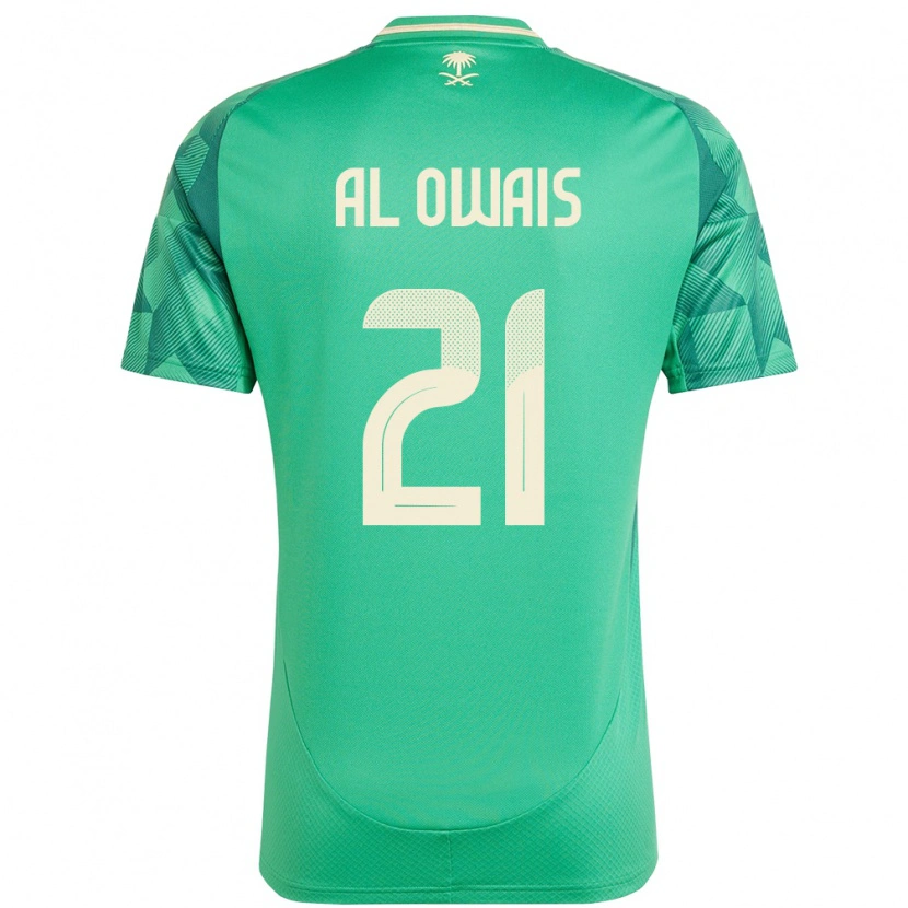 Danxen Pánské Saúdská Arábie Mohammed Al Owais #21 Zelený Domů Hráčské Dresy 24-26 Dres