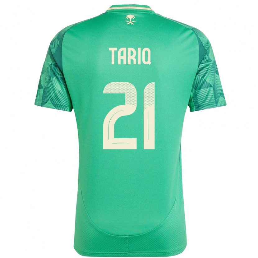 Danxen Pánské Saúdská Arábie Juri Tariq #21 Zelený Domů Hráčské Dresy 24-26 Dres