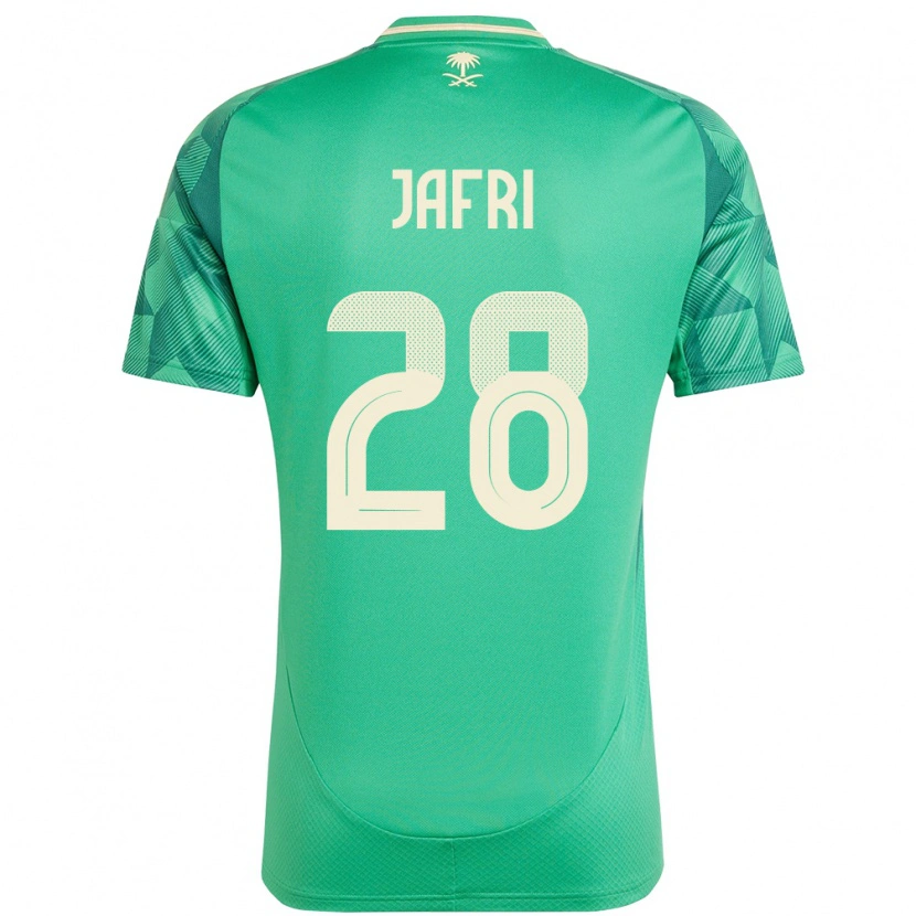 Danxen Pánské Saúdská Arábie Farah Jafri #28 Zelený Domů Hráčské Dresy 24-26 Dres