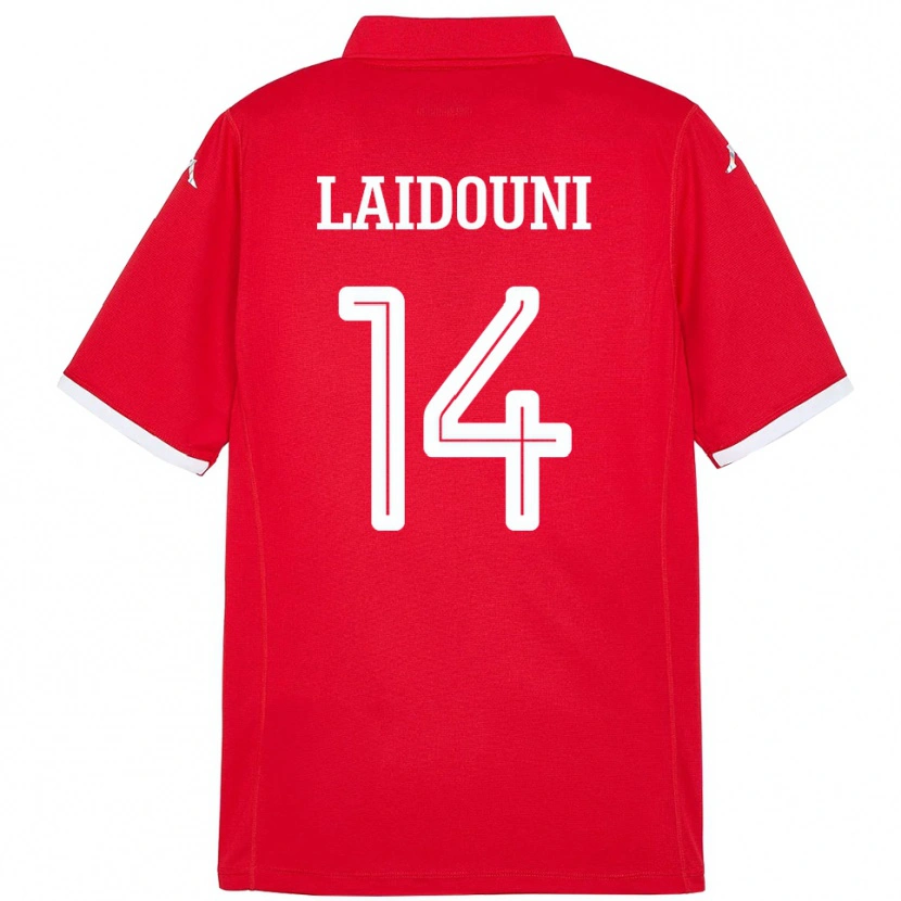 Danxen Pánské Tunisko Aïssa Laïdouni #14 Červený Domů Hráčské Dresy 24-26 Dres