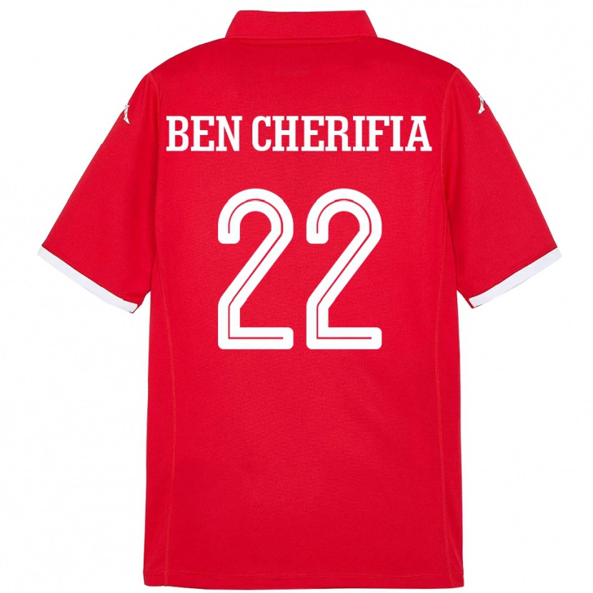 Danxen Pánské Tunisko Moez Ben Cherifia #22 Červený Domů Hráčské Dresy 24-26 Dres