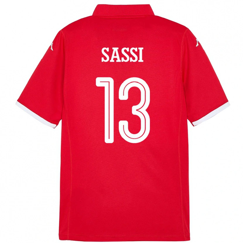 Danxen Pánské Tunisko Ferjani Sassi #13 Červený Domů Hráčské Dresy 24-26 Dres