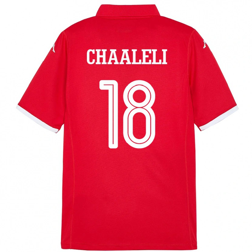 Danxen Pánské Tunisko Ghaliene Chaaleli #18 Červený Domů Hráčské Dresy 24-26 Dres