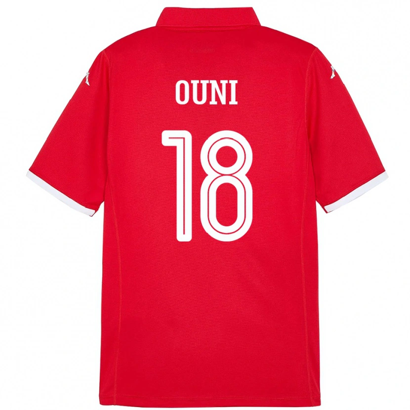 Danxen Pánské Tunisko Samia Ouni #18 Červený Domů Hráčské Dresy 24-26 Dres