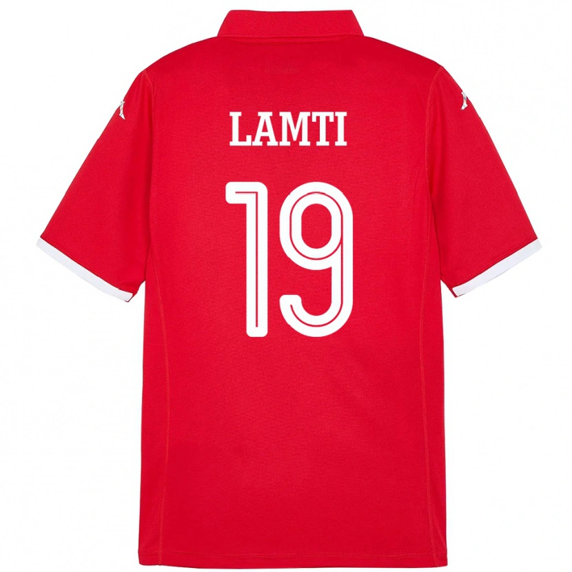Danxen Pánské Tunisko Chirine Lamti #19 Červený Domů Hráčské Dresy 24-26 Dres
