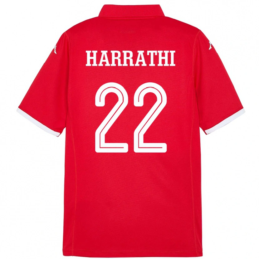 Danxen Pánské Tunisko Najla Harrathi #22 Červený Domů Hráčské Dresy 24-26 Dres