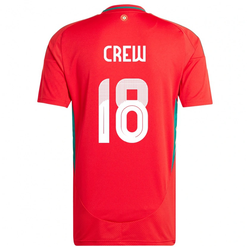 Danxen Pánské Wales Charlie Crew #18 Červený Domů Hráčské Dresy 24-26 Dres