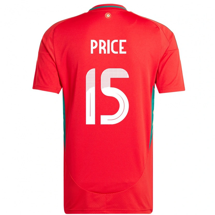 Danxen Pánské Wales Tom Price #15 Červený Domů Hráčské Dresy 24-26 Dres
