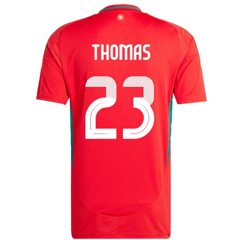Danxen Pánské Wales Isaac Thomas #23 Červený Domů Hráčské Dresy 24-26 Dres
