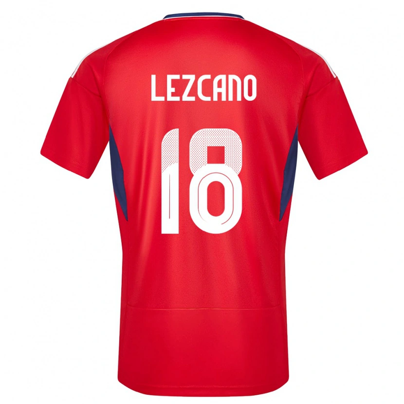 Danxen Pánské Kostarika Alexandre Lezcano #18 Červené Domů Hráčské Dresy 24-26 Dres