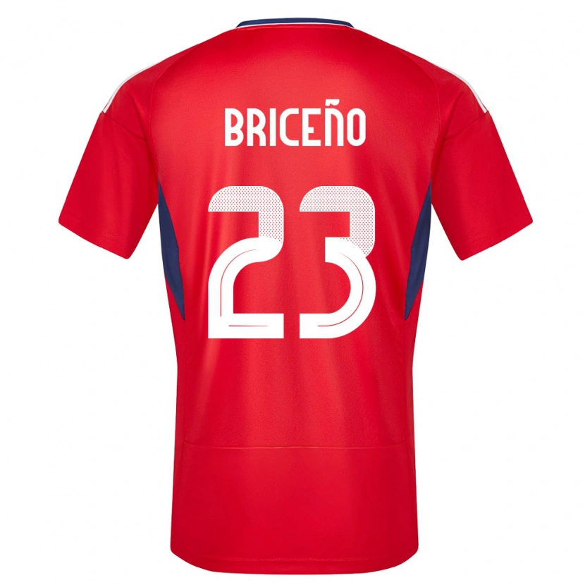 Danxen Pánské Kostarika Kevin Briceño #23 Červené Domů Hráčské Dresy 24-26 Dres