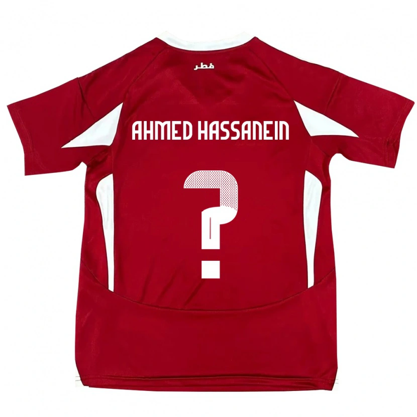 Danxen Pánské Katar Seifeldin Ahmed Hassanein #0 Červený Domů Hráčské Dresy 24-26 Dres