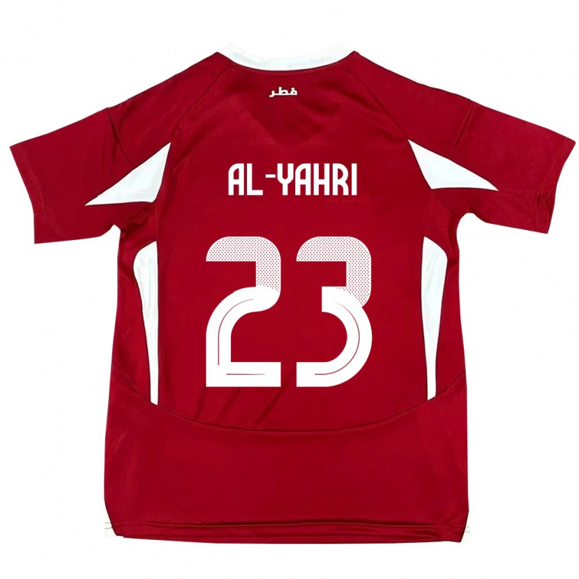 Danxen Pánské Katar Nawaf Al-Yahri #23 Červený Domů Hráčské Dresy 24-26 Dres