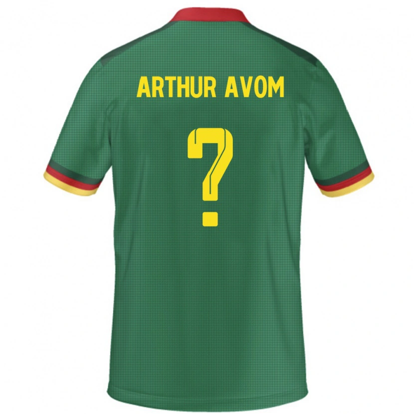 Danxen Pánské Kamerun Arthur Avom #0 Zelený Domů Hráčské Dresy 24-26 Dres