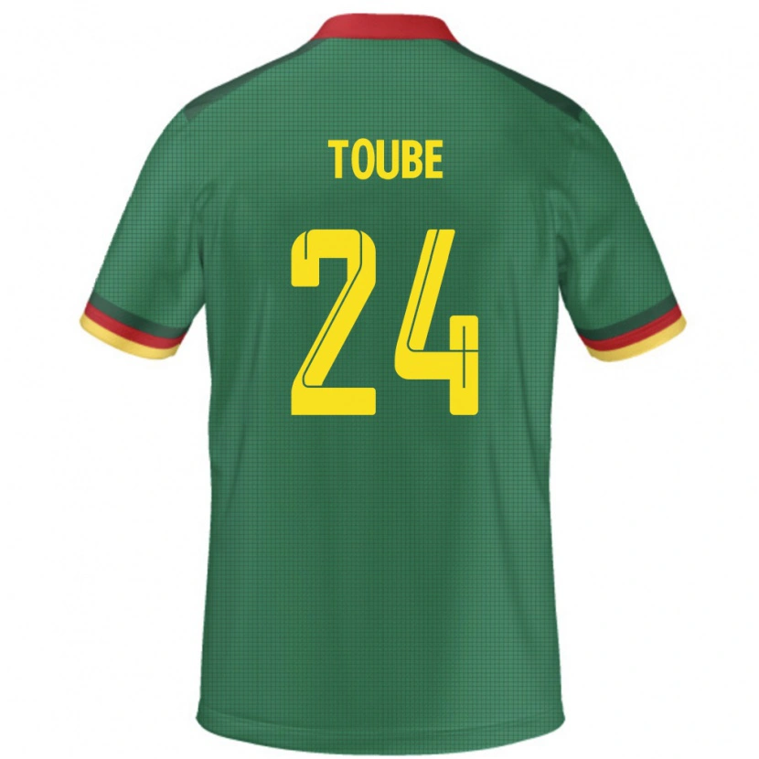 Danxen Pánské Kamerun Godefroy Toube #24 Zelený Domů Hráčské Dresy 24-26 Dres