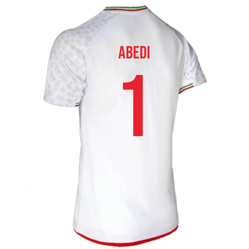 Danxen Pánské Írán Amirmohammad Abedi #1 Bílý Domů Hráčské Dresy 24-26 Dres