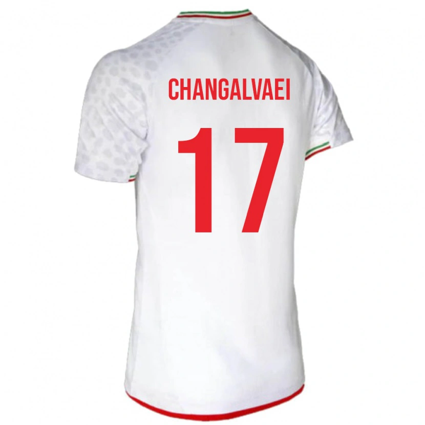 Danxen Pánské Írán Amirreza Changalvaei #17 Bílý Domů Hráčské Dresy 24-26 Dres