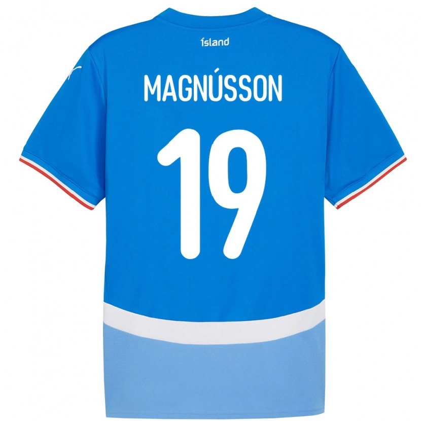Danxen Pánské Island Júlíus Magnússon #19 Modrý Domů Hráčské Dresy 24-26 Dres