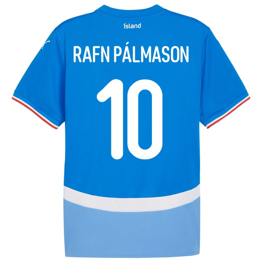 Danxen Pánské Island Alexander Rafn Pálmason #10 Modrý Domů Hráčské Dresy 24-26 Dres