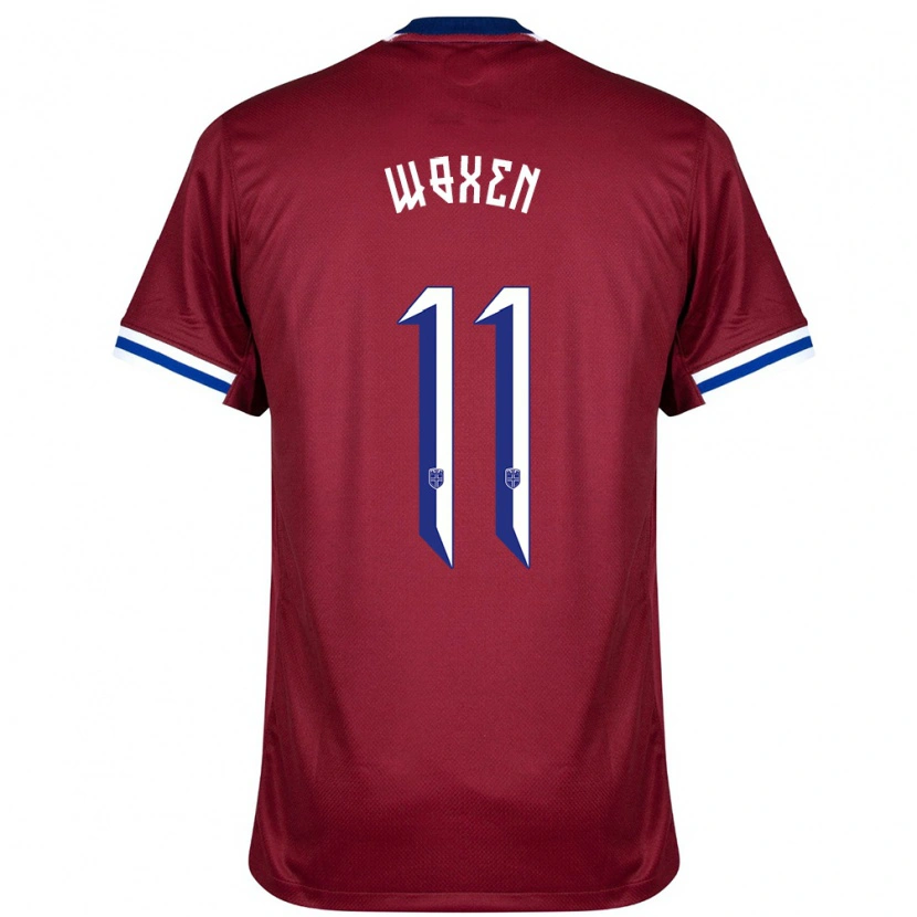 Danxen Pánské Norsko Harald Woxen #11 Červená Modrá Bílá Domů Hráčské Dresy 24-26 Dres