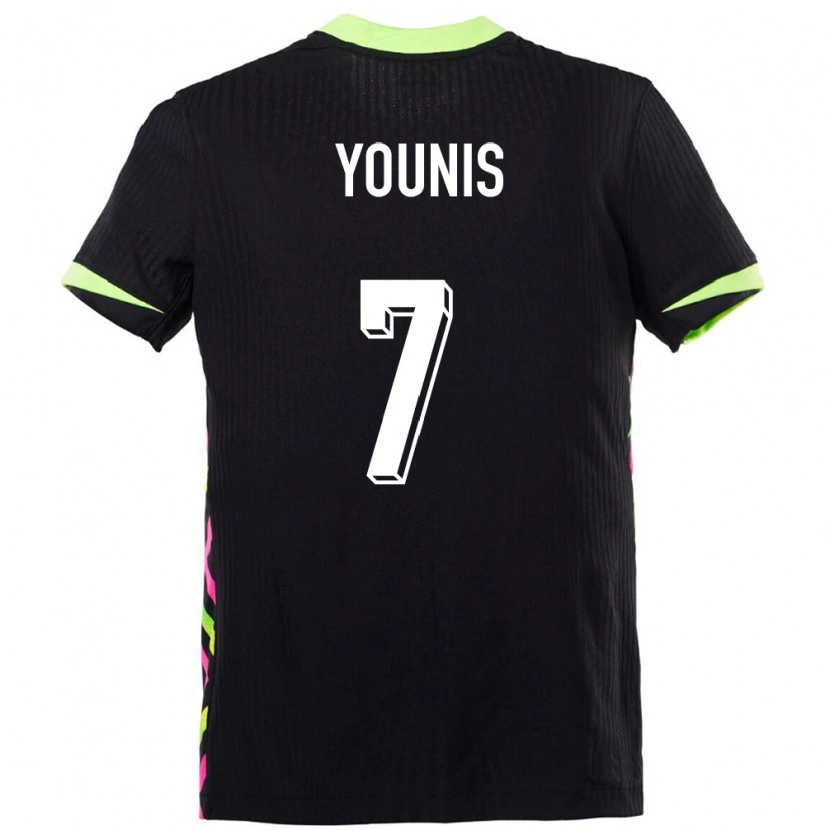 Danxen Pánské Austrálie Marcus Younis #7 Tmavě Modrá Daleko Hráčské Dresy 24-26 Dres