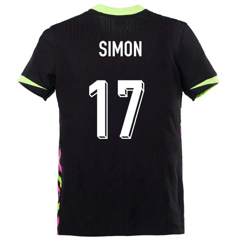 Danxen Pánské Austrálie Kyah Simon #17 Tmavě Modrá Daleko Hráčské Dresy 24-26 Dres