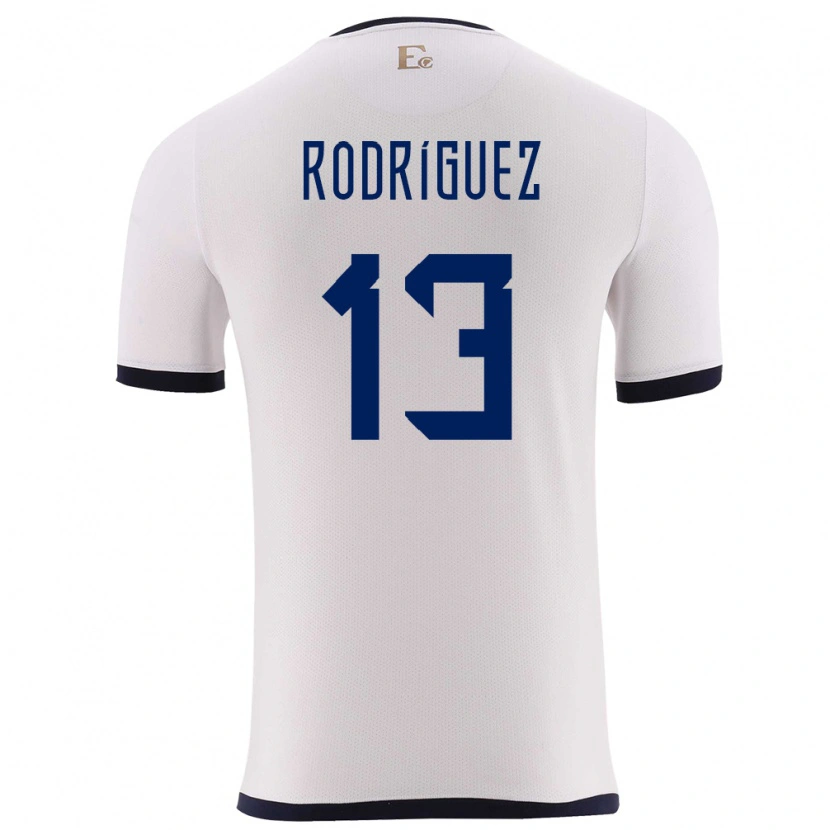 Danxen Pánské Ekvádor Emerson Rodríguez #13 Bílý Daleko Hráčské Dresy 24-26 Dres