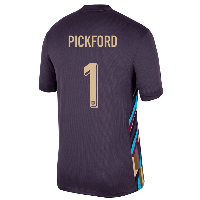 Danxen Pánské Anglie Jordan Pickford #1 Tmavá Rozinka Daleko Hráčské Dresy 24-26 Dres