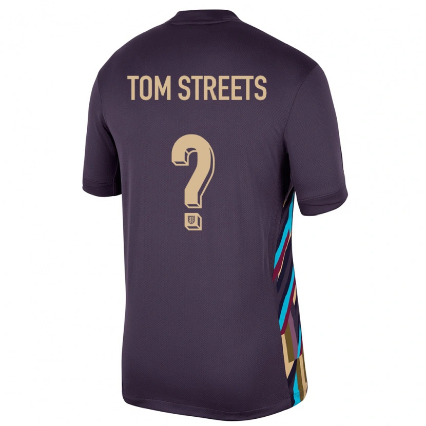 Danxen Pánské Anglie Tom Streets #0 Tmavá Rozinka Daleko Hráčské Dresy 24-26 Dres
