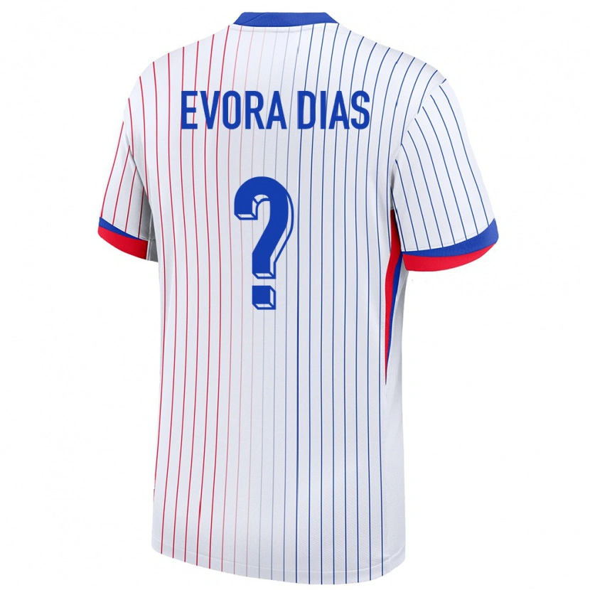 Danxen Pánské Francie Enzo Evora Dias #0 Bílý Daleko Hráčské Dresy 24-26 Dres