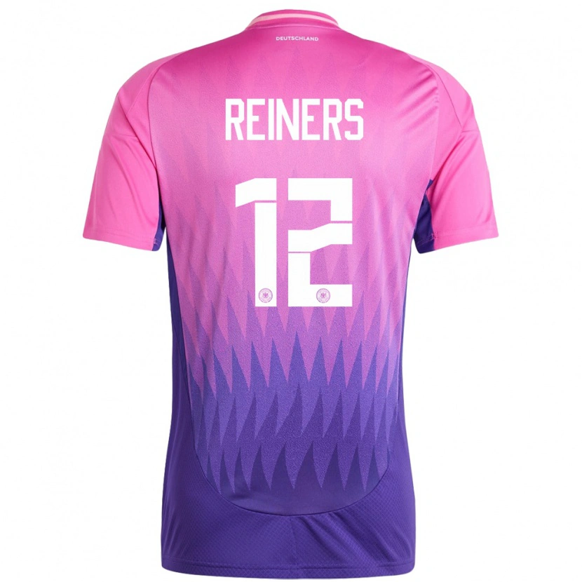 Danxen Pánské Německo Leonard Reiners #12 Růžově Fialová Daleko Hráčské Dresy 24-26 Dres