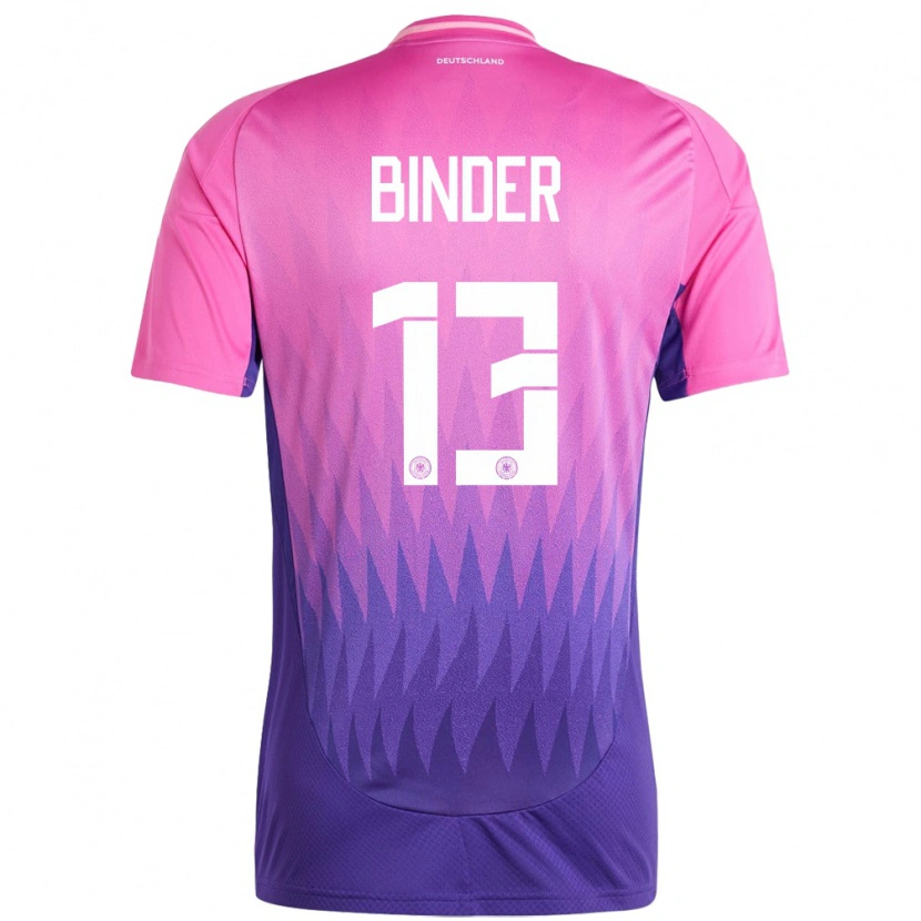 Danxen Pánské Německo Tim Binder #13 Růžově Fialová Daleko Hráčské Dresy 24-26 Dres