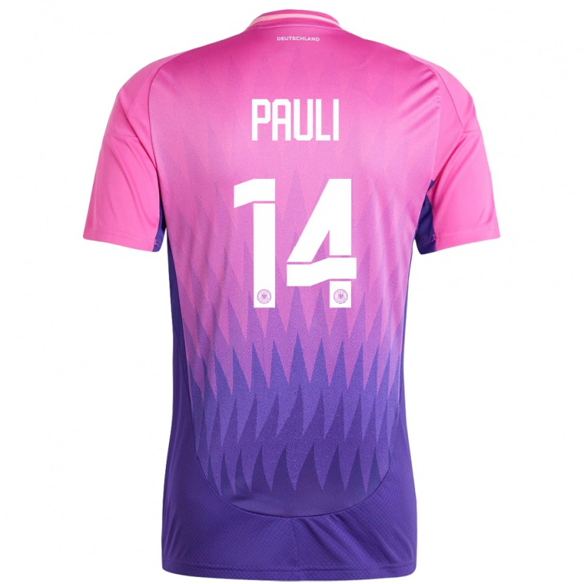 Danxen Pánské Německo Julian Pauli #14 Růžově Fialová Daleko Hráčské Dresy 24-26 Dres