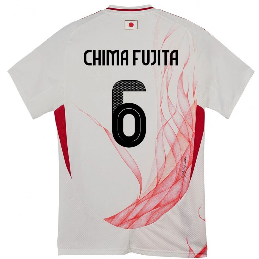 Danxen Pánské Japonsko Joel Chima Fujita #6 Bílý Daleko Hráčské Dresy 24-26 Dres