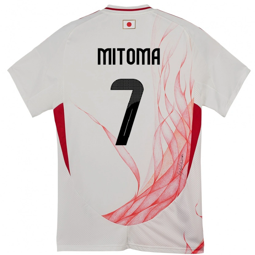 Danxen Pánské Japonsko Kaoru Mitoma #7 Bílý Daleko Hráčské Dresy 24-26 Dres
