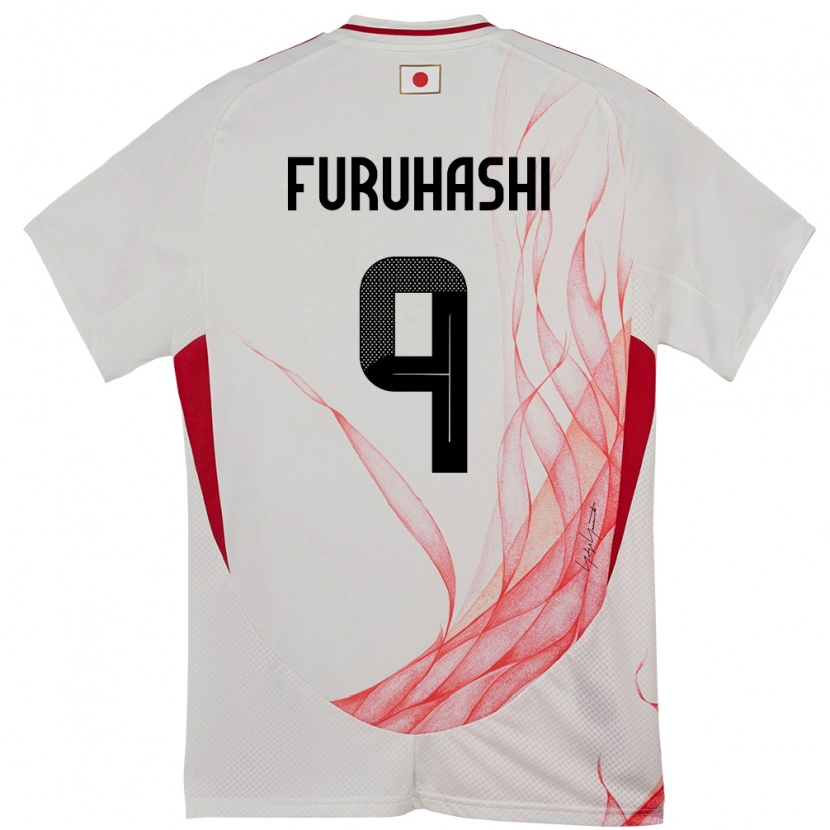 Danxen Pánské Japonsko Kyogo Furuhashi #9 Bílý Daleko Hráčské Dresy 24-26 Dres