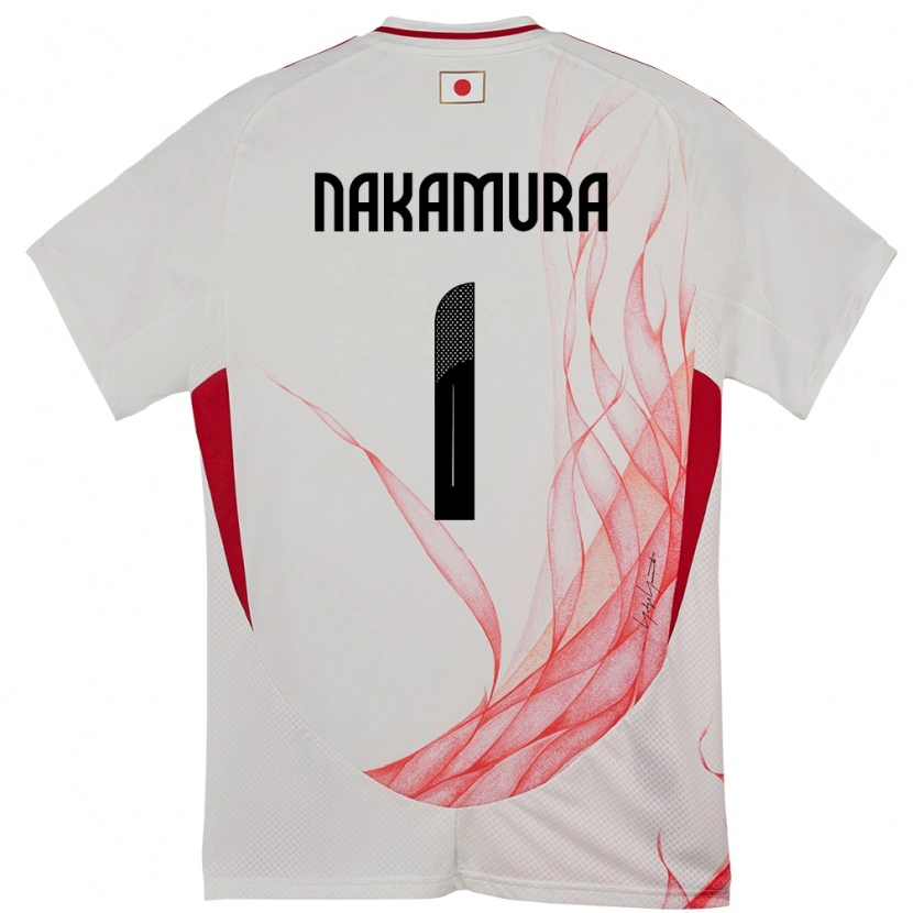 Danxen Pánské Japonsko Keisuke Nakamura #1 Bílý Daleko Hráčské Dresy 24-26 Dres
