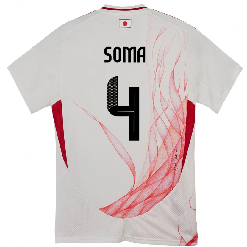 Danxen Pánské Japonsko Rikuto Soma #4 Bílý Daleko Hráčské Dresy 24-26 Dres