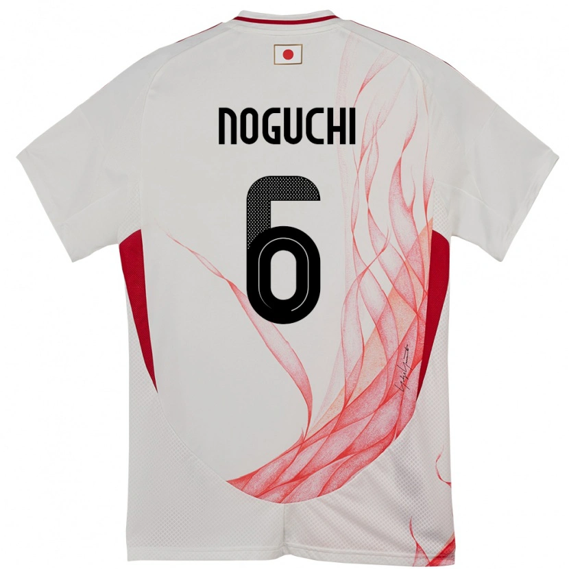 Danxen Pánské Japonsko Rento Noguchi #6 Bílý Daleko Hráčské Dresy 24-26 Dres