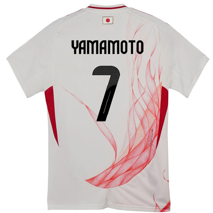Danxen Pánské Japonsko Rihito Yamamoto #7 Bílý Daleko Hráčské Dresy 24-26 Dres