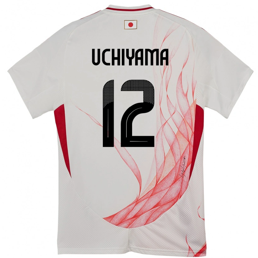Danxen Pánské Japonsko Shota Uchiyama #12 Bílý Daleko Hráčské Dresy 24-26 Dres