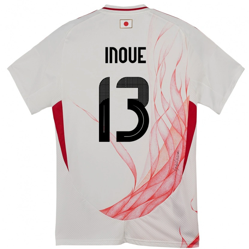 Danxen Pánské Japonsko Aren Inoue #13 Bílý Daleko Hráčské Dresy 24-26 Dres