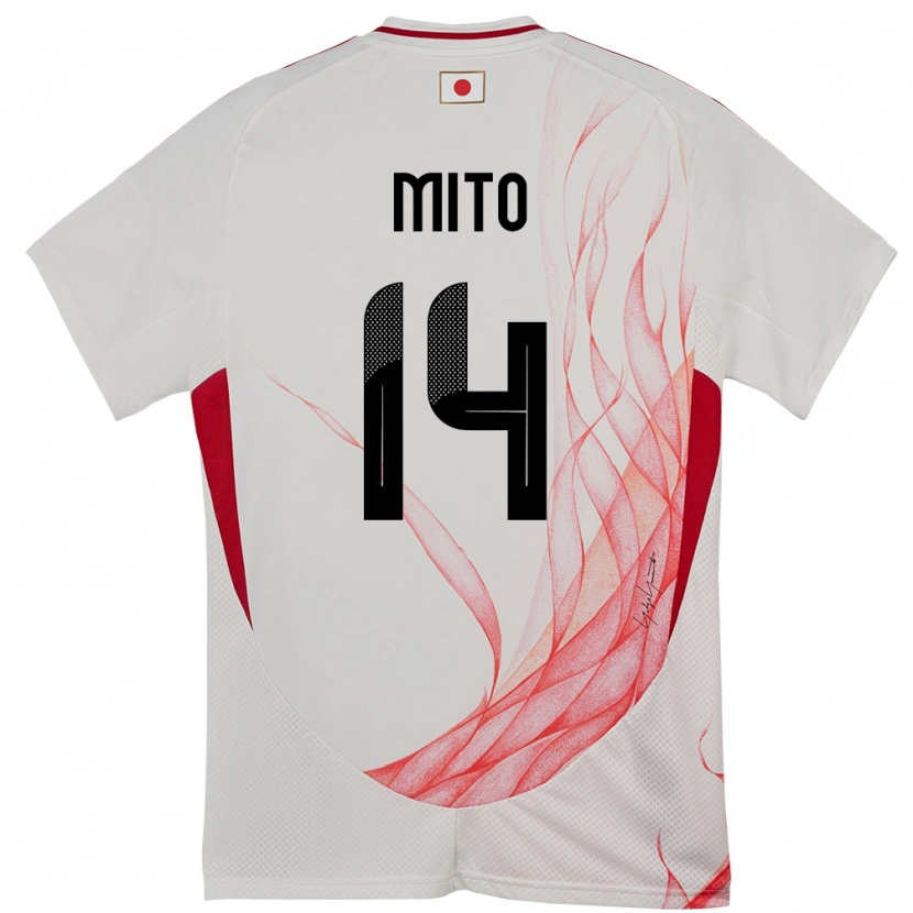 Danxen Pánské Japonsko Shunsuke Mito #14 Bílý Daleko Hráčské Dresy 24-26 Dres