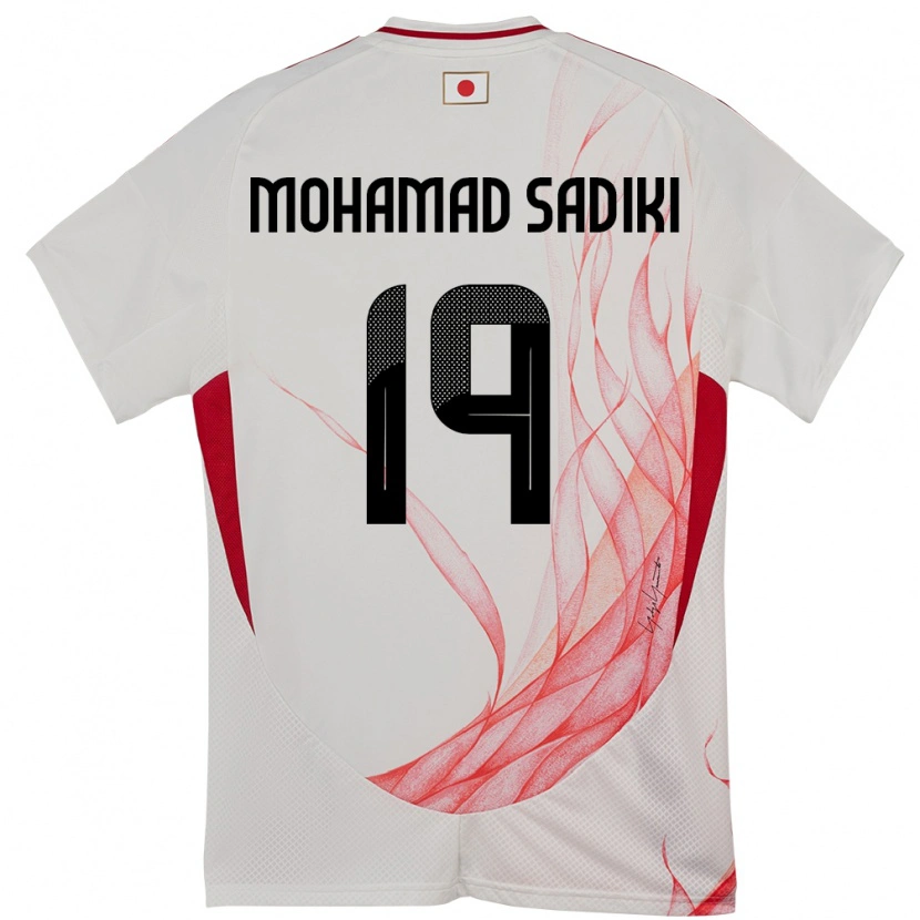 Danxen Pánské Japonsko Mohamad Sadiki Wade #19 Bílý Daleko Hráčské Dresy 24-26 Dres