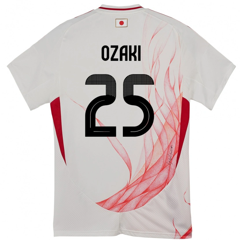 Danxen Pánské Japonsko Kairu Ozaki #25 Bílý Daleko Hráčské Dresy 24-26 Dres